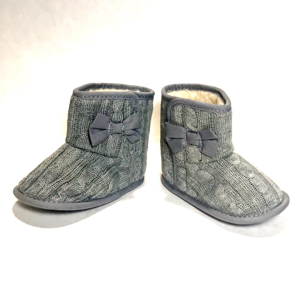 NWT Gray Baby Boots